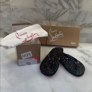 Christian Louboutin Donna flip flops multicolor Spikes sz38